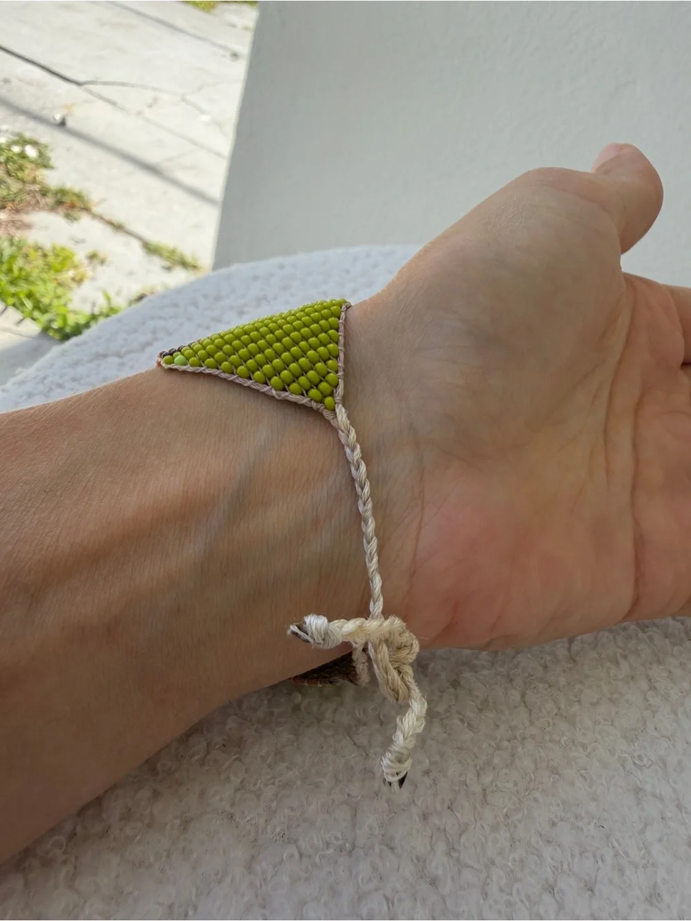 Handmade Emberá Indigenous Colombian Seed Bead Cuff Bracelet